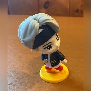 McDonald's Happy Meal Anime Boy Figure Toy Mini Gray Hair Red Pants K Pop